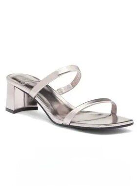 Jeffrey Campbell Adapt Sandals – Metallic Pewter – Size 8 (BNWT)